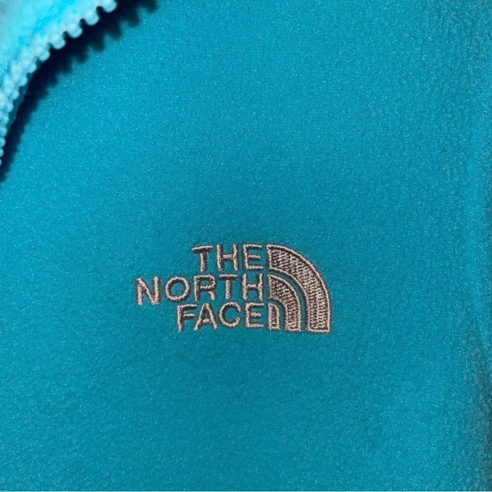 The North Face Kids' Turquoise Raincoat with White Accents - Picture 6 of 8